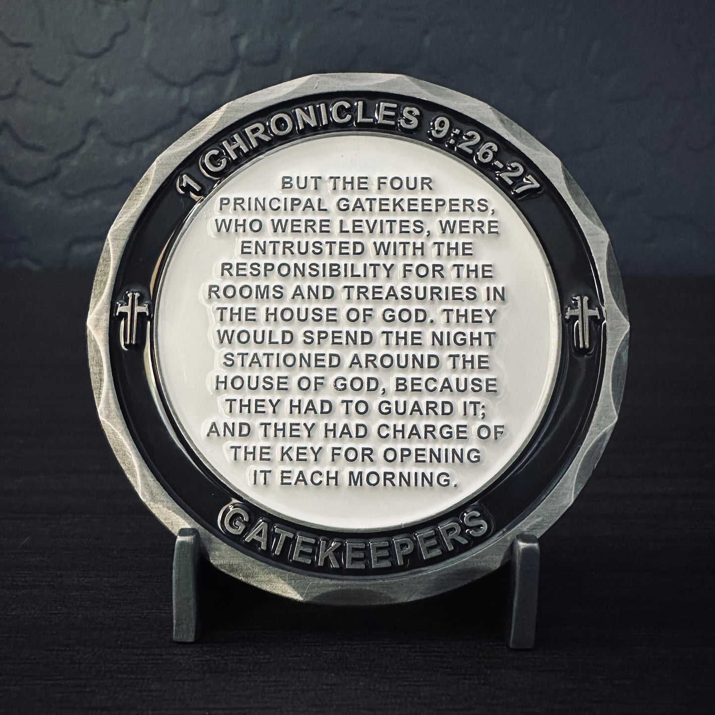 1 Chronicles 9:26-27 Gatekeepers Challenge Coin - 2.25 inch