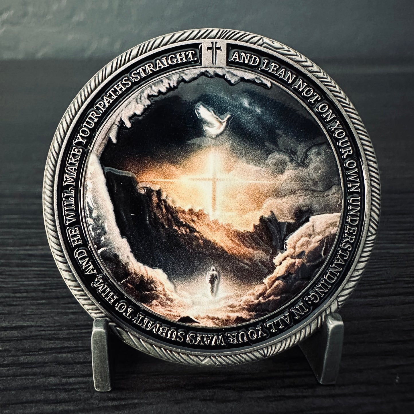 Proverbs 3:5-6 Challenge Coin 2.0 inch