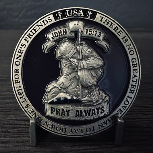 John 15:13 Challenge Coin 2.0 inch