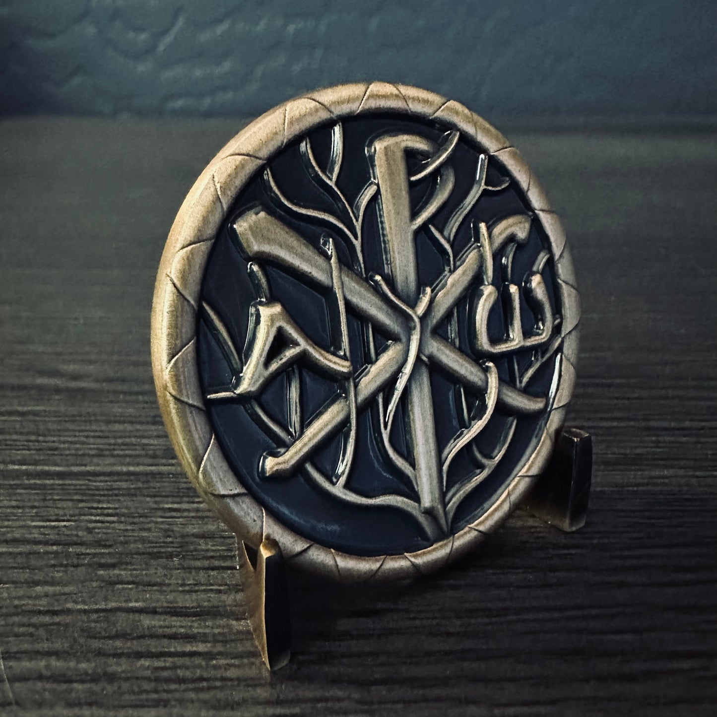 Matthew 6:33 Chi Rho Compass Challenge Coin 2.0 inch