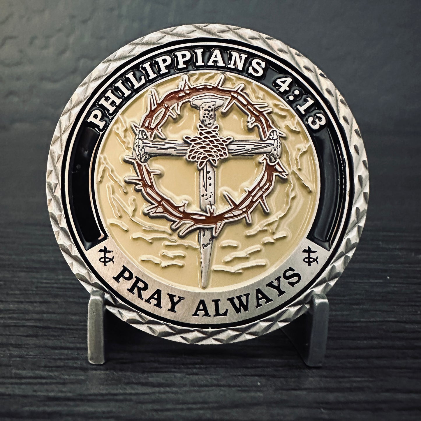 Philippians 4:13 Challenge Coin 2.0 inch