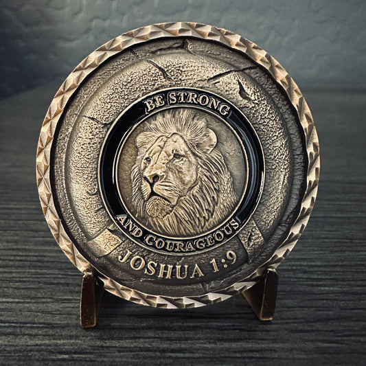 Joshua 1:9 Challenge Coin 2.0 inch