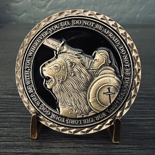 Joshua 1:9 Challenge Coin 2.0 inch