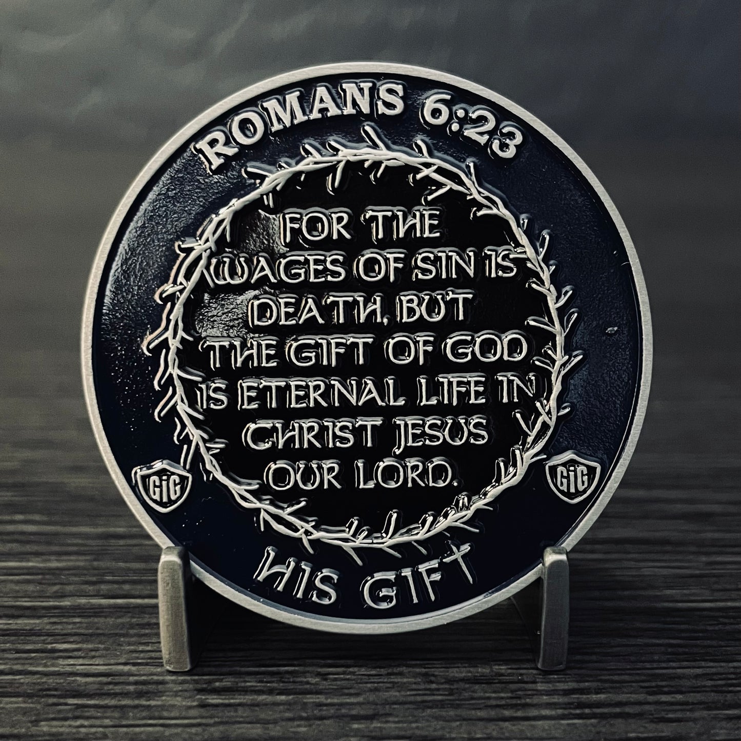 Romans 6:23 Challenge Coin 2.0 inch