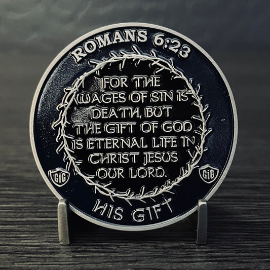 Romans 6:23 Challenge Coin 2.0 inch