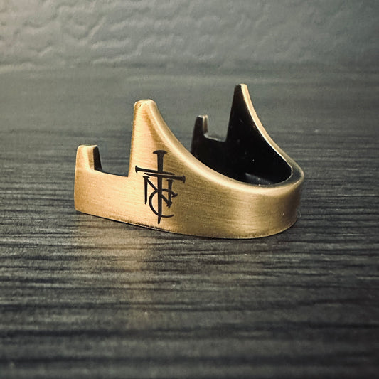 Coin Stand - Antique Gold with TNC Logo