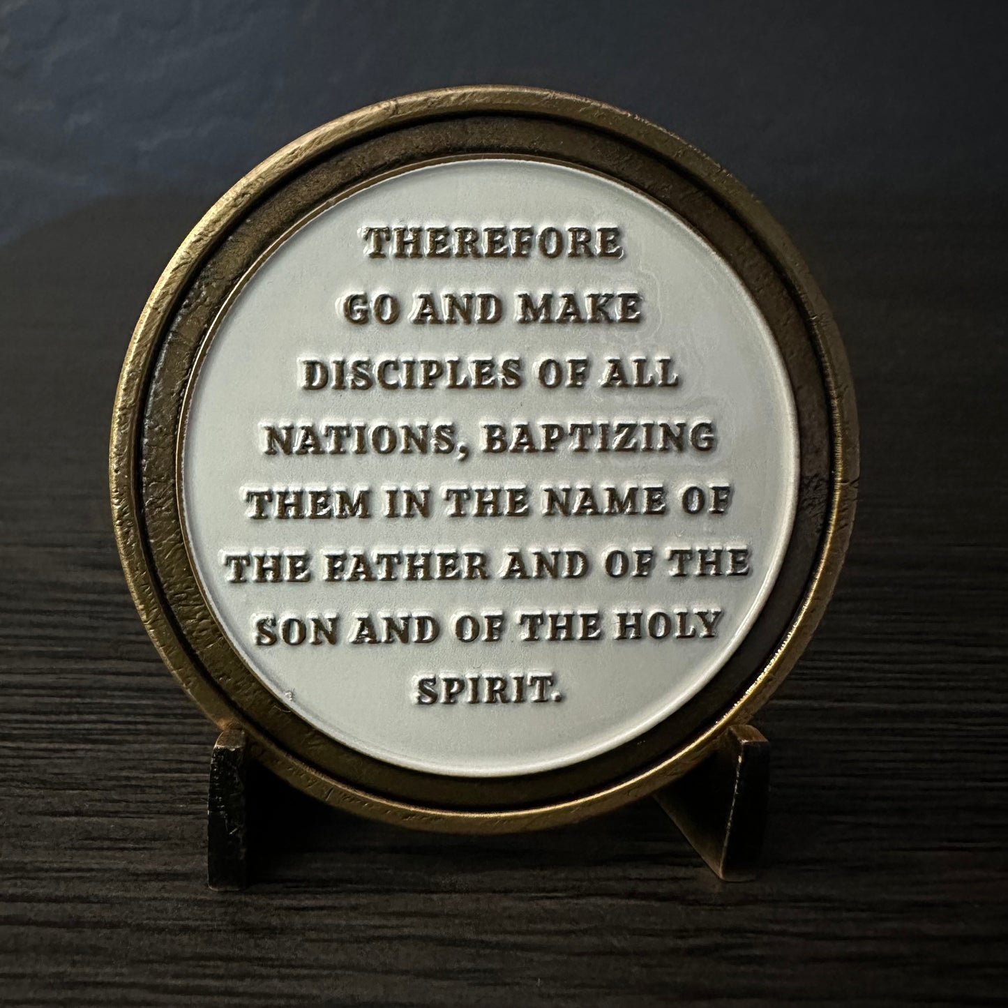 Matthew 28:16-20 The Great Commission Challenge Coin