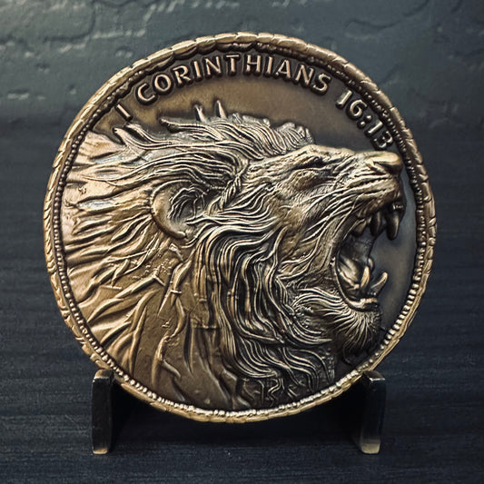 1 Corinthians 16:13 Challenge Coin 2.25 inch
