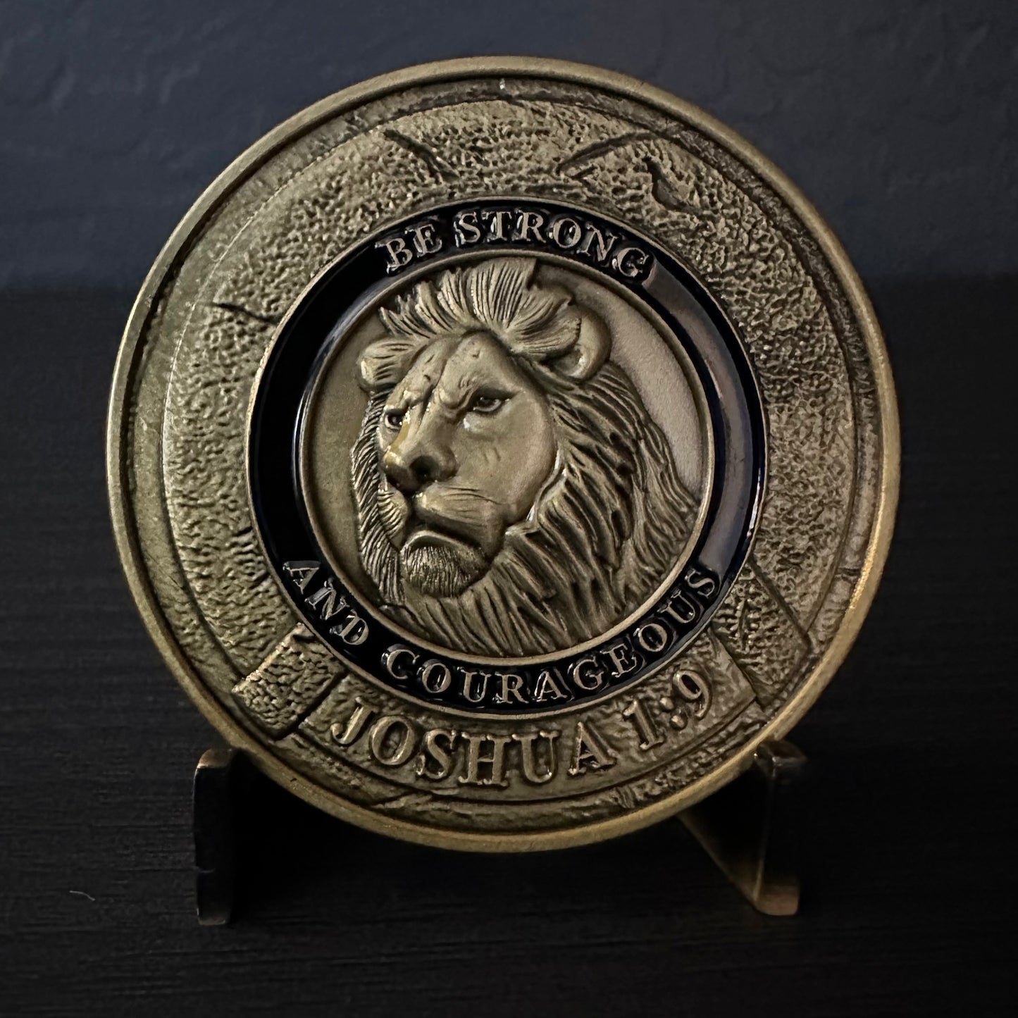 Joshua 1:9 Challenge Coin 2.25 inch