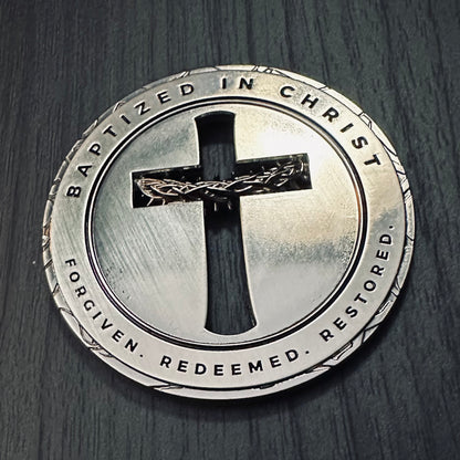 Baptism Challenge Coin 2.25 inch