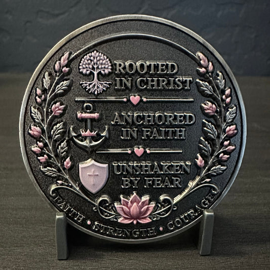 Psalm 46:5 God Is Within Challenge Coin