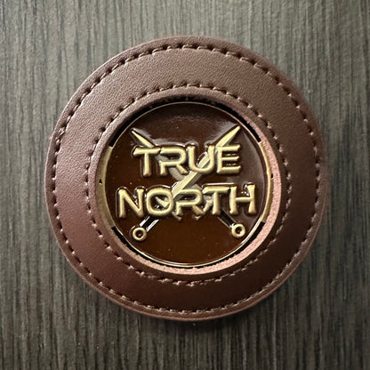 TNC Logo Brown Leather Coin Sleeve