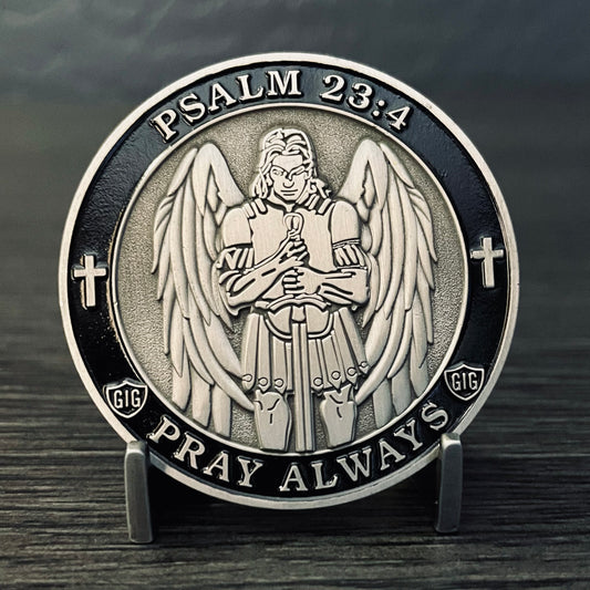 Psalm 23:4 Challenge Coin